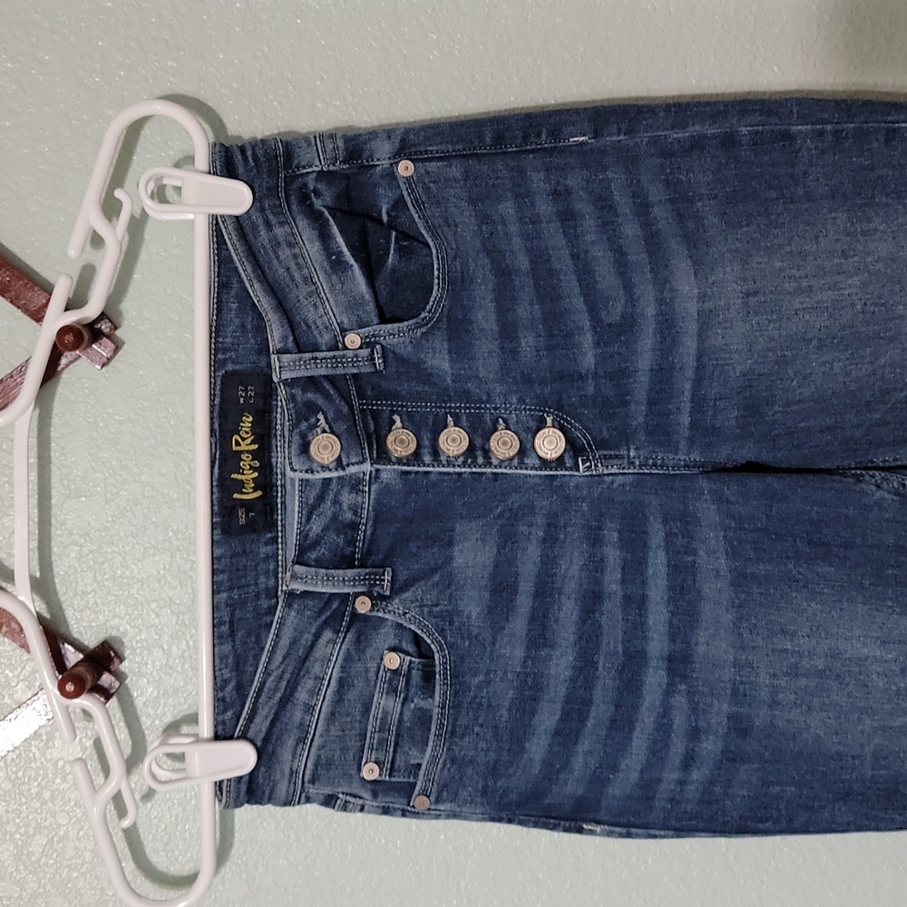 Indigo Reins Mid Rise Skinny jeans